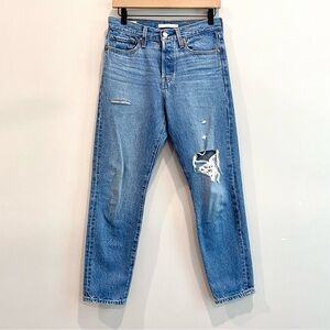 Levis Button Fly Wedgie Ankle Length Jeans